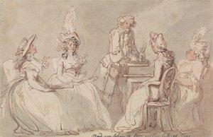 Ladies at Tea by Thomas Rowlandson